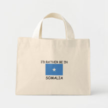 I'd rather be in Somalia Canvas Bag