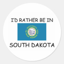 I'd rather be in South Dakota Stickers