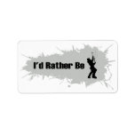 I'd Rather Be Mountain Climbing 2 Personalized Address Label