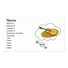 i'd rather be playing Acoustic Guitar 2 Business Card Templates