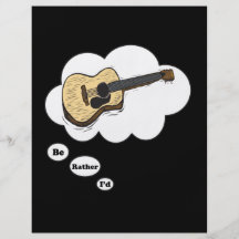 i'd rather be playing Acoustic Guitar Flyer