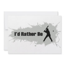 I'd Rather Be Playing Baseball Custom Announcements