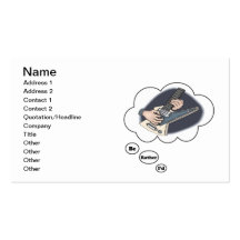 i'd rather be playing Electric Guitar Business Card Templates