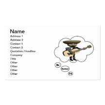 i'd rather be playing Guitar 11 Business Card Template
