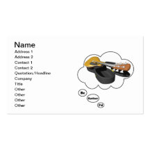 i'd rather be playing Guitar 6 Business Card Template