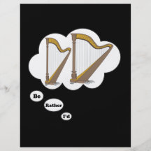 i'd rather be playing Harps 2 Personalized Flyer