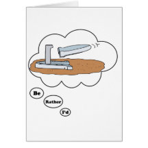 I'd rather be playing Horse Shoes 2 Greeting Card