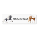 I'd Rather be Riding Bumper Sticker