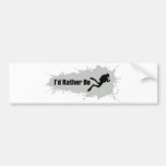 I'd Rather Be Scuba Diving Bumper Sticker