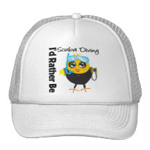 I'd Rather Be Scuba Diving Hats