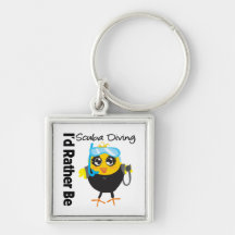 I'd Rather Be Scuba Diving Key Chain