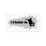 I'd Rather Be Skateboarding Labels