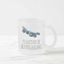 I'd rather be skateboarding (mug)