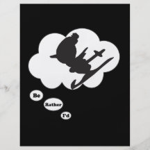 I'd rather be Skiing Flyer Design