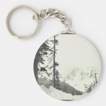 I'd rather be skiing keychain