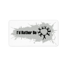 I'd Rather Be Skydiving Personalized Address Label