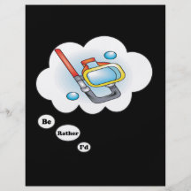 I'd rather be Snorkling Personalized Flyer