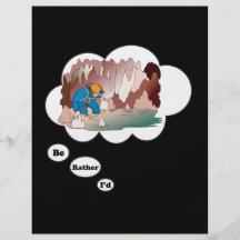I'd rather be Spelunking Personalized Flyer