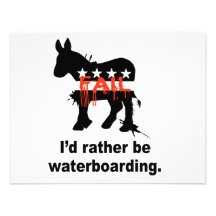 I'd rather be waterboarding personalized announcement