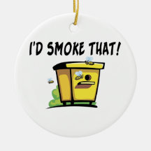 I'd Smoke That Beehive Christmas Tree Ornaments