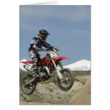 Idaho, Motocross Racing, Motorcycle Racing Greeting Card