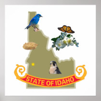 Idaho Poster 30X30"