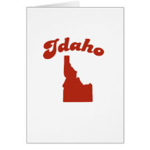 IDAHO Red State Greeting Cards