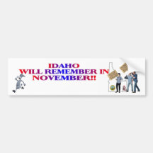 Idaho - Return Congress To The People!! Bumper Sticker
