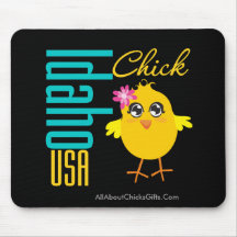 Idaho USA Chick Mouse Pads