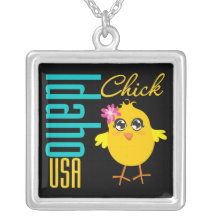 Idaho USA Chick Necklace