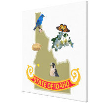 Idaho Wrapped Canvas 30X30" Gallery Wrap Canvas