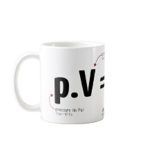 Ideal gas law coffee mugs