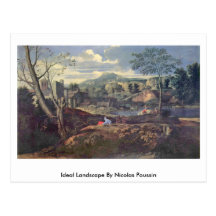 Ideal Landscape By Nicolas Poussin Post Cards