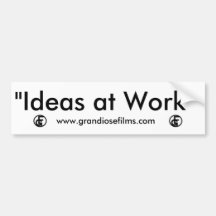 "Ideas at Work" Bumper Sticker