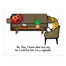 Identity Crisis, Tomato Sees Psychiatrist Post Cards