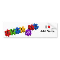 IDIC15 Bumper Sticker Multicolor Puzzle Customize