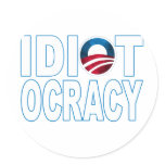 IDIOTOCRACY: Anti-Democrats Merchandise Stickers