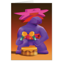 Idolz Kaz Greeting Card