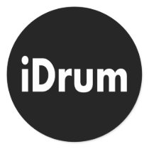 iDrum Round Stickers