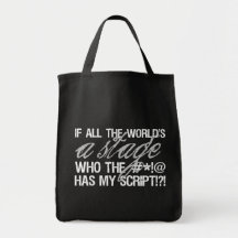 If all the world's a stage ... canvas bags