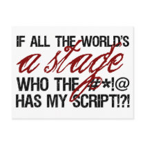 If all the world's a stage ...