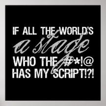 If all the world's a stage ... poster