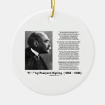 If- by Rudyard Kipling Motivational Advice Poem Christmas Tree Ornaments