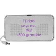If Dad Says No (purple) Portable Speaker