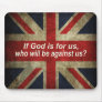 If God is for us Drapeau Anglais Tapis De Souris