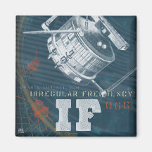 If: Irregular Frequency Satellite 66 Refrigerator Magnet