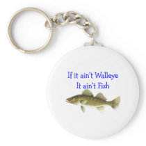 if it aint walleye aint fish keychain