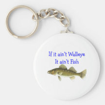 if it aint walleye aint fish keychain