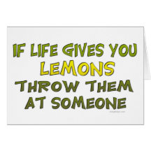 If life gives you lemons card