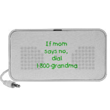 if mom says no...(green) mp3 speaker